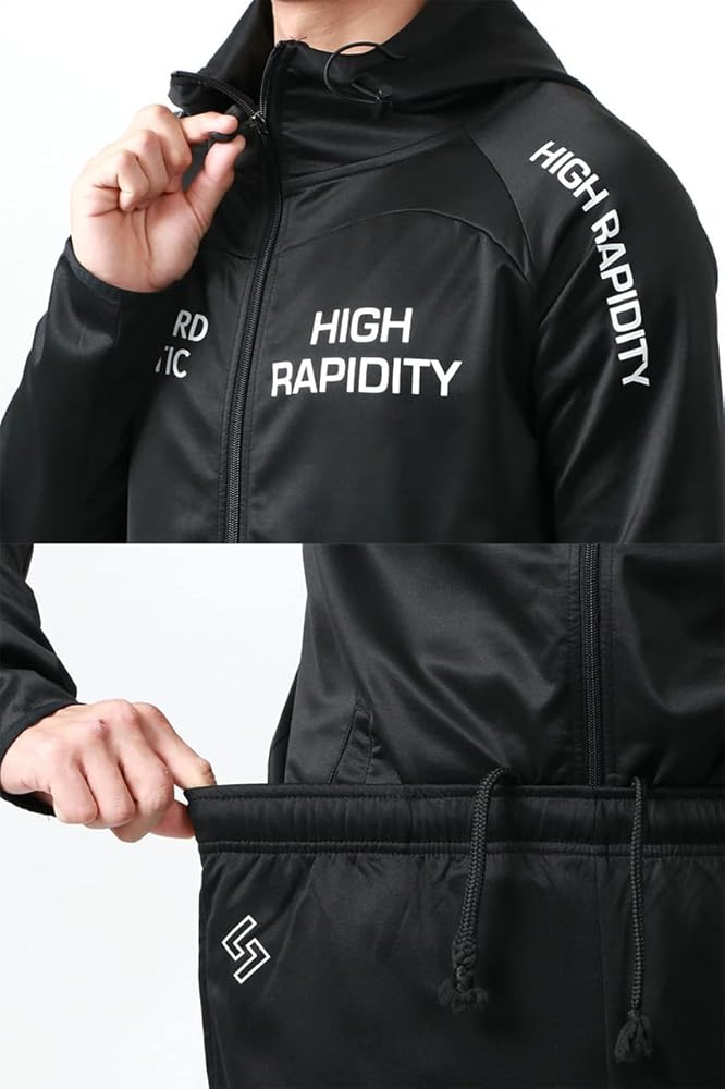 Soleildor Men's Tracksuit Hoodie Full Zip Jacket and Jogger Pants